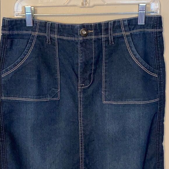 Cato Denim Rhinestone Back Pocket Skirt - Picture 3 of 7